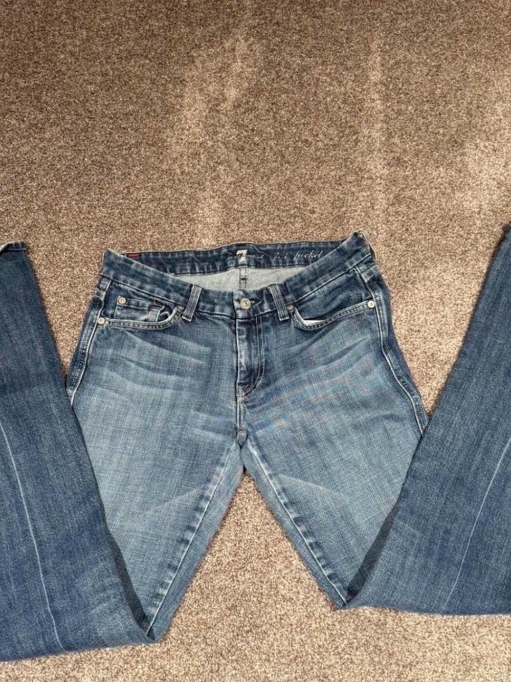 7 For All Mankind Light Blue Bootcut Jeans